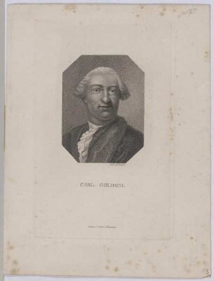 Bildnis des Carl Goldoni