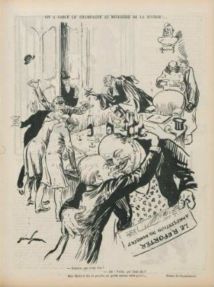 On a sablé le champagne au ministère de la justice!...