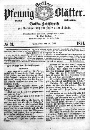 Nr. 31, Sonnabend, den 29. Juli
