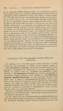 Aanhangsel over het Mohammedaansch godsdienst-onderwijs