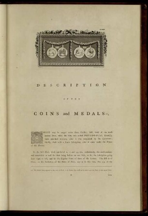 Description Of The Coin and Medals.