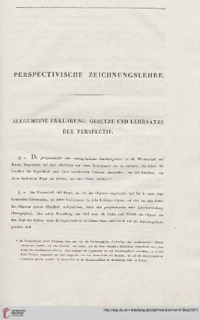 Perspectivische Zeichnungslehre