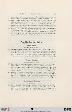 Englische Meister (Nr. 172-175)
