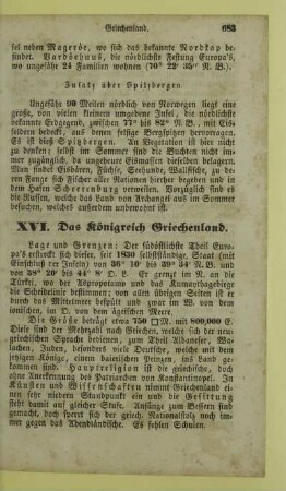 XVI. Das Königreich Griechenland