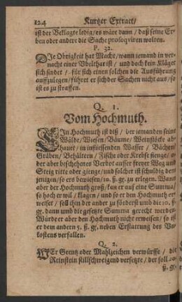 Vom Hochmuth.