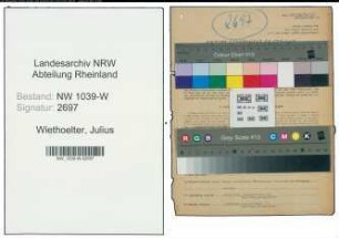 Entnazifizierung Julius Wiethoelter , geb. 21.02.1895 (Masseur)