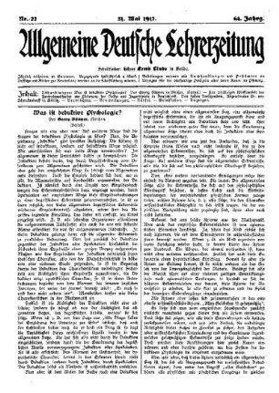 Was ist deduktive Psychologie? (Schluß)