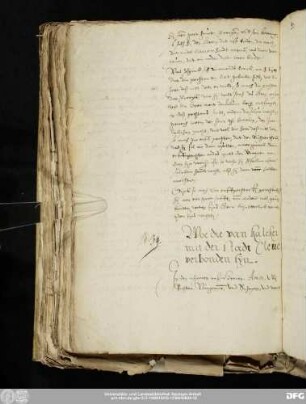 [Faszikel 39] [Bündnisvertrag der Städte Kalkar und Kleve von 1312]