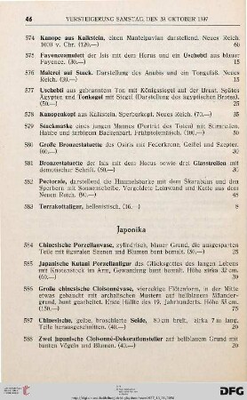 Japonika (Nr. 584-601)