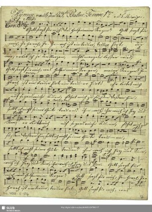 [Solo and coro:] Tenore 1.mo