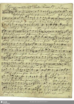 [Solo and coro:] Tenore 1.mo