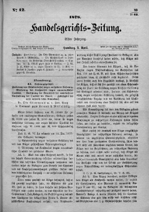 No. 12. 3. April 1878