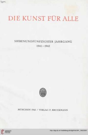 57: Die Kunst für alle: Malerei, Plastik, Graphik, Architektur