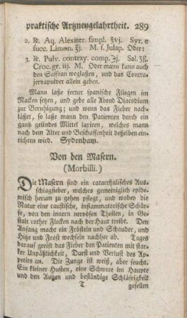 Von den Masern. (Morbilli.)