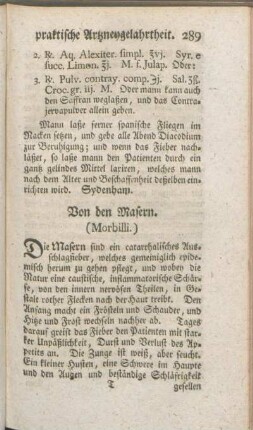 Von den Masern. (Morbilli.)