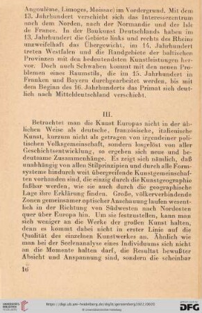 III. Die Zonen gemeinsamer Optik