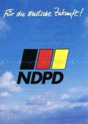 Flugblatt der NDPD zum Thema Umweltschutz