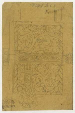 Ornament von Viollet le Duc, Türriegel