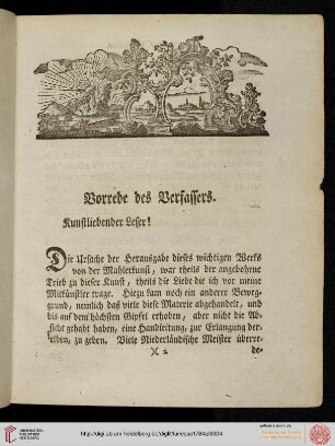 Vorrede des Verfassers
