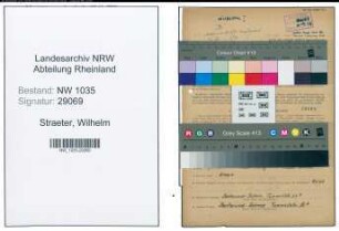 Entnazifizierung Wilhelm Straeter , geb. 06.12.1902 (Hauer)