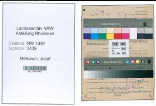 Entnazifizierung Josef Malkusch , geb. 24.09.1892 (Lehrer)