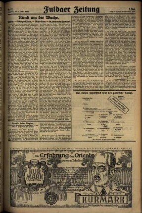 Zweite Ausgabe vom Sonntag, den 02. März 1930.