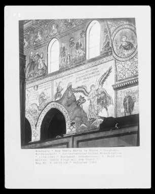 Mosaikprogramm — Bilder im Langhaus — Altes Testament — Nordwand, Arkadenzone, 9. Feld von Westen: Jakob ringt mit dem Engel