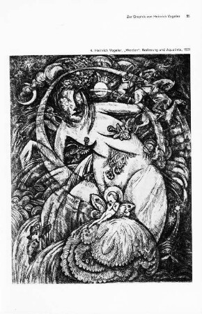 4. Heinrich Vogeler, "Werden". Radierung und Aquatinta, 1921