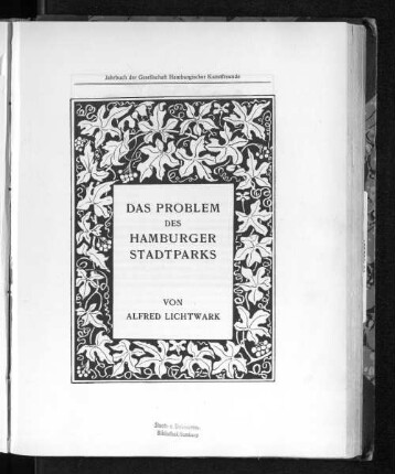 Das Problem des Hamburger Stadtparks