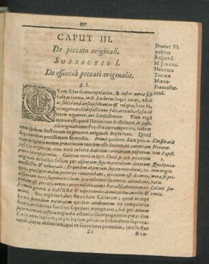 Caput IV. De peccato originali.