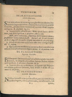 De Praescriptione novem dierum.