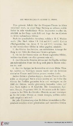 17: Die Verschiedenen Odeien in Athen