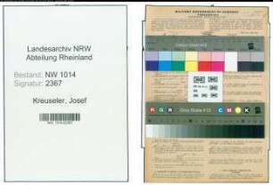 Entnazifizierung Josef Kreuseler , geb. 22.03.1902 (Arbeiter)