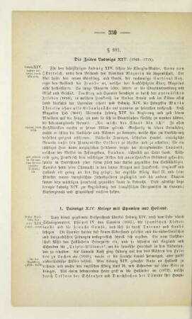 § 101. Die Zeiten Ludwigs XIV. (1643-1715)
