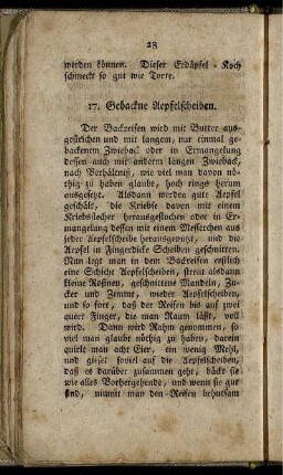 17. Gebackene Apfelscheiben.