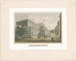 Voit, August von; München; Glaspalast - Perspektive