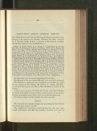 Forty-First Annual General Meeting.