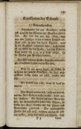 Krankheiten der Schaafe.