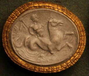 Neptun reitet auf einem Hippokamp (Daktyliothek, Erstes Mythologisches Tausend)