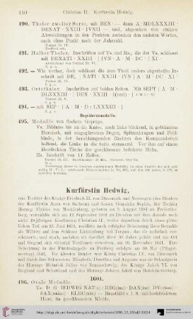Kurfürstin Hedwig (Nr. 496-497)