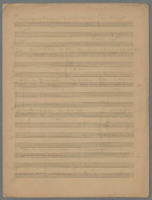 Das Himmelskleid, Excerpts. Sketches - BSB Mus.ms. 12311 : [without title]