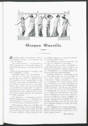 Gomez Carrillo : La felicidad