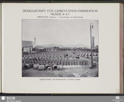 Gesellschaft Für Cement-Stein-Fabrikation Hüser & Cie., Obercassel, Siegkreis