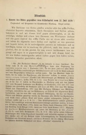 Aktenstücke.