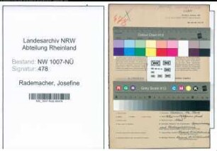 Entnazifizierung Josefine Rademacher , geb. 19.03.1897 (Aerztin)