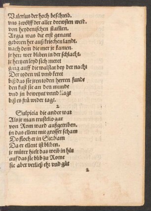 Valerius der hoch beschreib. || vns zwölff der aller drewsten weib. ||
