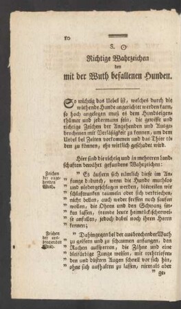 Richtige Wahrzeichen den mit der Wuth befallenen Hunden