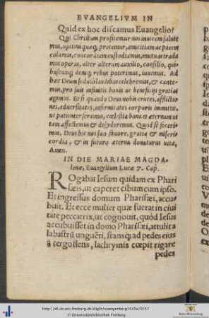 Dies Mariae Magdalenæ