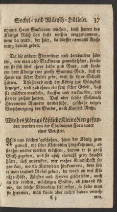 Wie des Königs köstliche Kleinodien gefunden worden ...