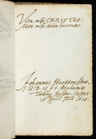 132r, 132r Harpprecht, Johann